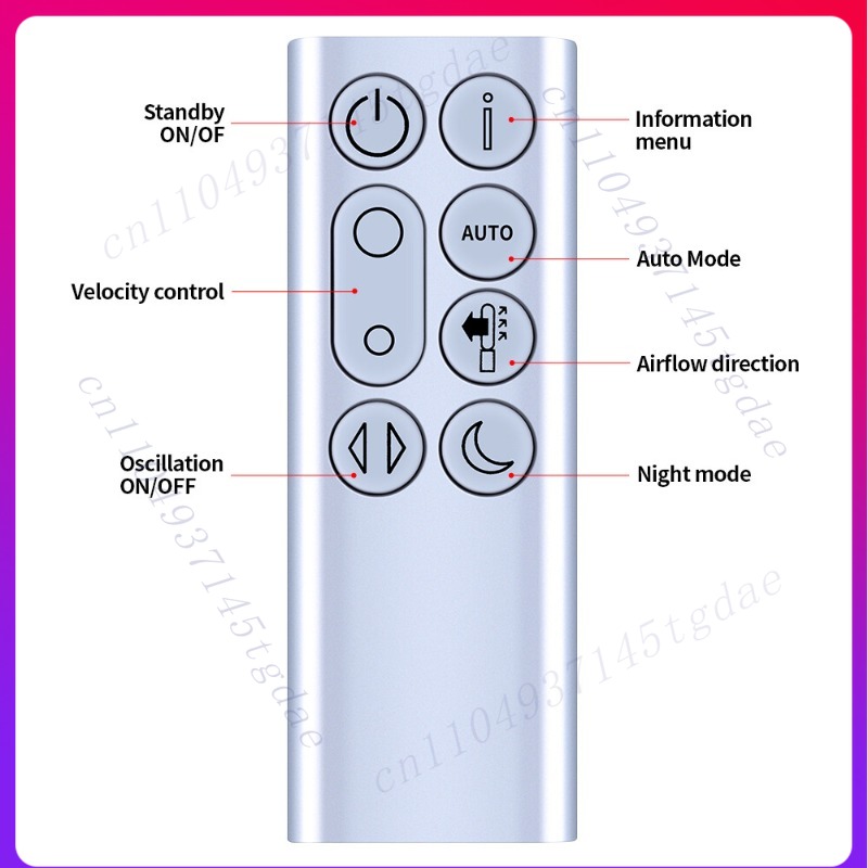 Replacement remote control for - Dyson Fan Tp07 ulasan dan harga