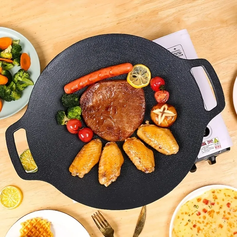 Non-stick Roasting Pan Cast Ir - Korean Bbq Grill ulasan dan harga