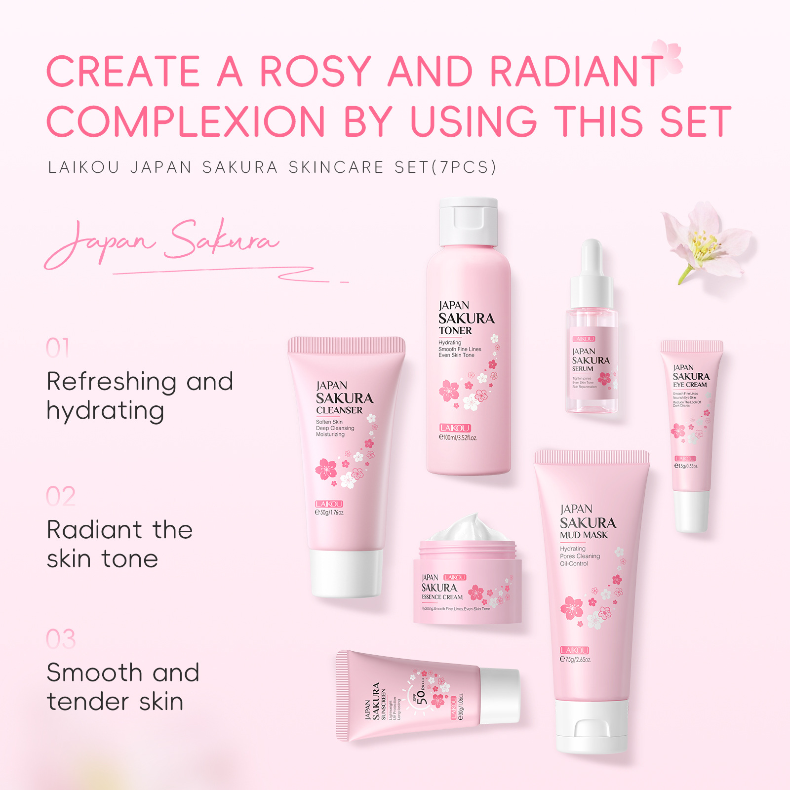 Korean Sakura Skincare Set Hyd - Korean Skincare Routine ulasan dan harga